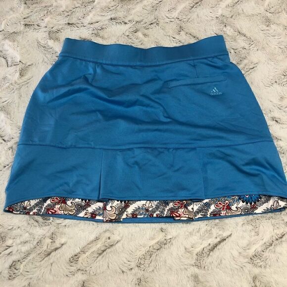 Adidas Clima Cool turquoise blue skort size 4 - Picture 3 of 9